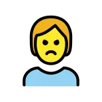 Person Pouting SVG Icon